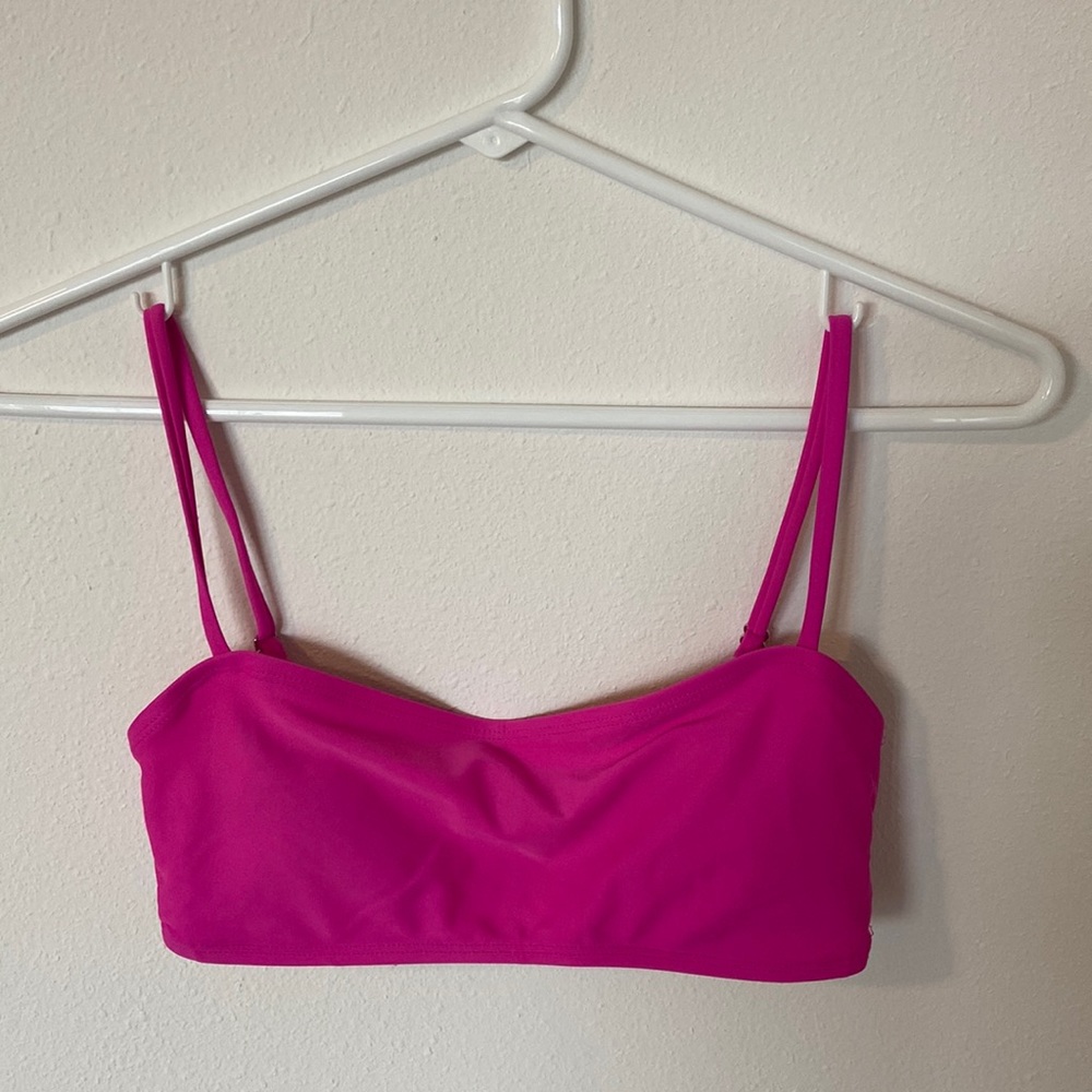 Hot pink swim top